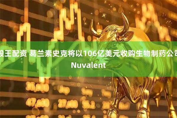 股王配资 葛兰素史克将以106亿美元收购生物制药公司Nuvalent